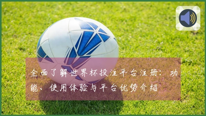 全面了解世界杯投注平台注册：功能、使用体验与平台优势介绍