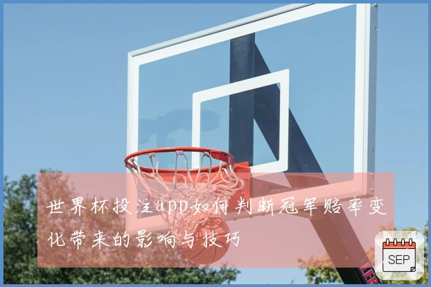 世界杯投注app如何判断冠军赔率变化带来的影响与技巧