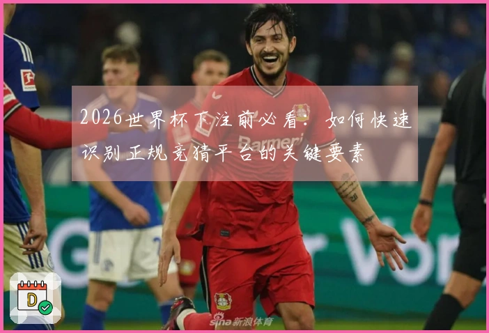 2026世界杯下注前必看：如何快速识别正规竞猜平台的关键要素